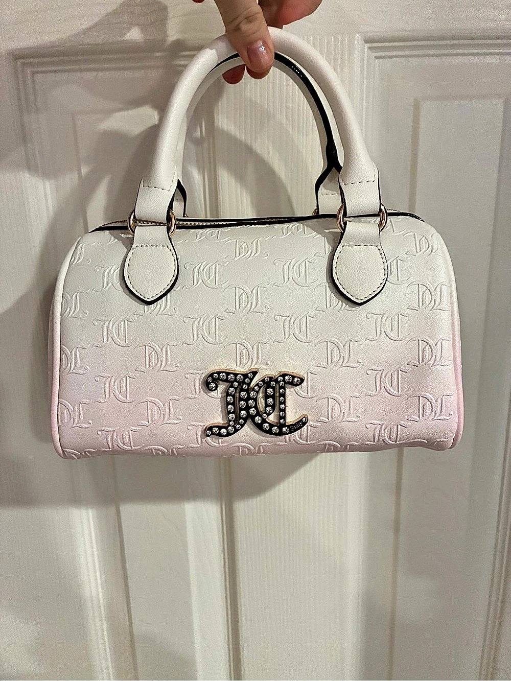 Juicy Couture One of a Kind, Custom, White and Pink Purse